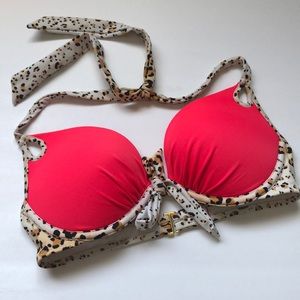 The bombshell push up halter bikini top